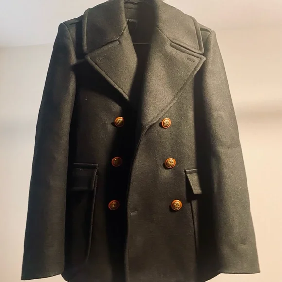 Men’s Givenchy Unicorn Buttons Double-Breasted Coat Pea Coats